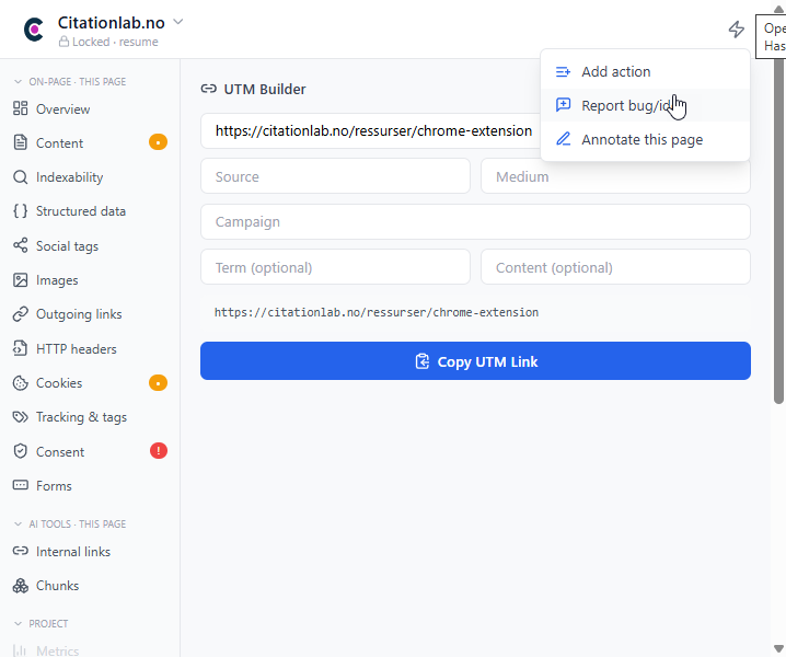 Build campaign links fast